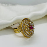 Ruby Radiance Gold Statement Ring