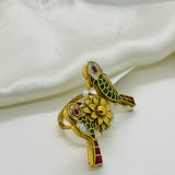 Royal Parrot Bloom Gold Ring